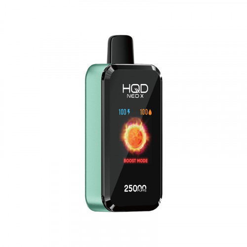 Электронная сигарета HQD NEO X 25000 - Sour green apple juice (Кислый сок зеленых яблок)